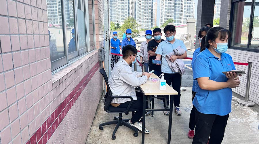 迅速防疫！金環(huán)電器積極配合醫(yī)護(hù)人員上門測(cè)核酸！